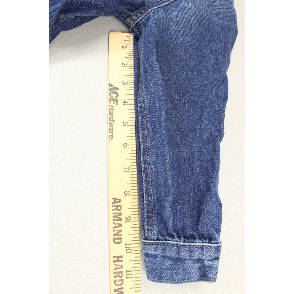 The Childrens Place Kids Denim Jacket Medium Wash Blue Cotton Trucker 5T